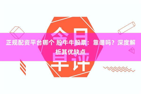 正规配资平台哪个 股牛牛股票：靠谱吗？深度解析其优缺点