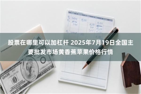 股票在哪里可以加杠杆 2025年7月19日全国主要批发市场黄香蕉苹果价格行情
