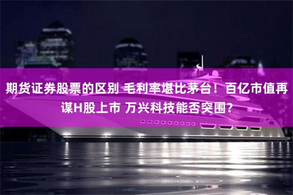期货证券股票的区别 毛利率堪比茅台！百亿市值再谋H股上市 万兴科技能否突围？