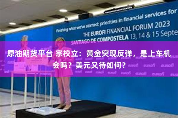 原油期货平台 宗校立：黄金突现反弹，是上车机会吗？美元又待如何？