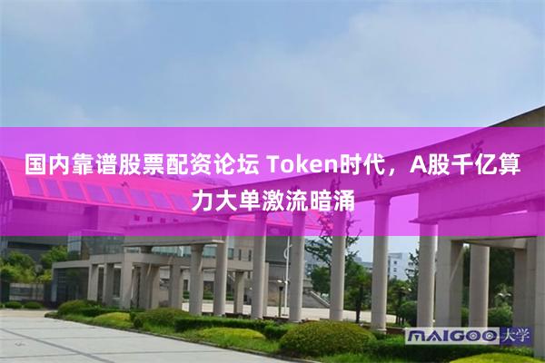 国内靠谱股票配资论坛 Token时代，A股千亿算力大单激流暗涌