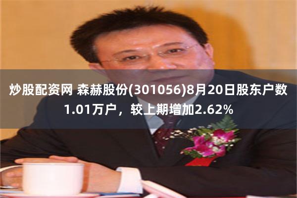 炒股配资网 森赫股份(301056)8月20日股东户数1.01万户,较上期增加2.62%
