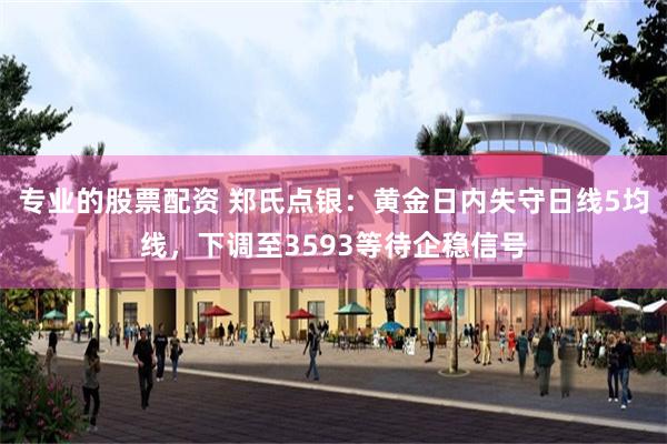 专业的股票配资 郑氏点银：黄金日内失守日线5均线，下调至3593等待企稳信号
