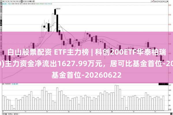 白山股票配资 ETF主力榜 | 科创200ETF华泰柏瑞(588230)主力资金净流出1627.99万元，居可比基金首位-20260622