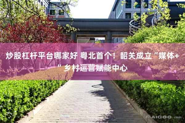 炒股杠杆平台哪家好 粤北首个！韶关成立“媒体+”乡村运营赋能中心