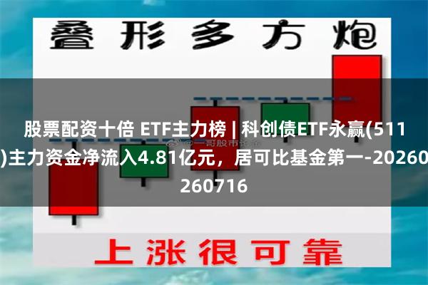 股票配资十倍 ETF主力榜 | 科创债ETF永赢(511150)主力资金净流入4.81亿元，居可比基金第一-20260716