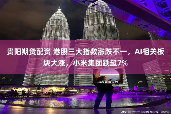 贵阳期货配资 港股三大指数涨跌不一，AI相关板块大涨，小米集团跌超7%