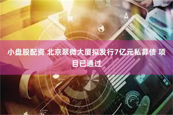 小盘股配资 北京翠微大厦拟发行7亿元私募债 项目已通过