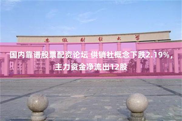 国内靠谱股票配资论坛 供销社概念下跌2.19%，主力资金净流出12股