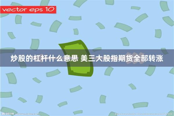 炒股的杠杆什么意思 美三大股指期货全部转涨