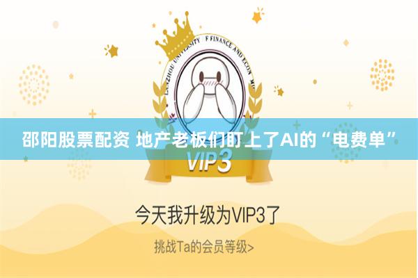 邵阳股票配资 地产老板们盯上了AI的“电费单”
